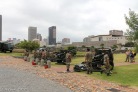 The Saluting Troop of Cape Field Artillery (CFA) has arrived in front of the Castle with their four 25-pounder G1 guns
